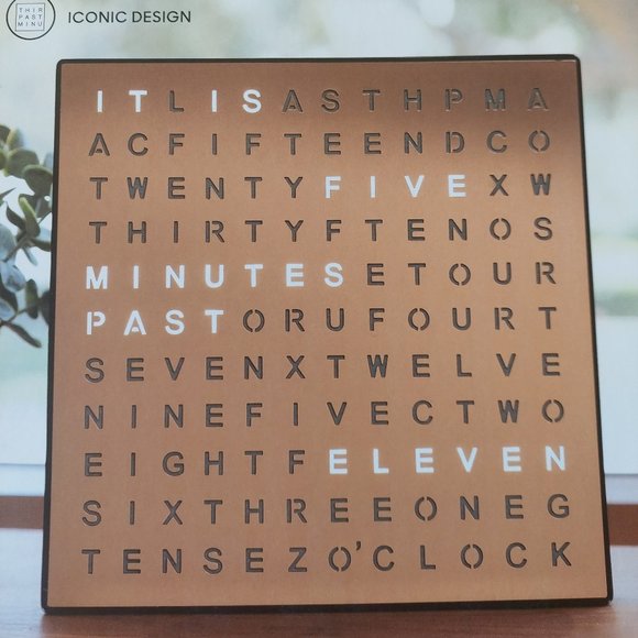 Sharper Image Light-Up Word Clock - Picture 1 of 6